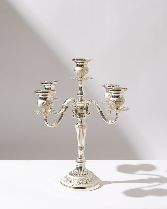 5-ARM | Antique Silver Candelabra Hire